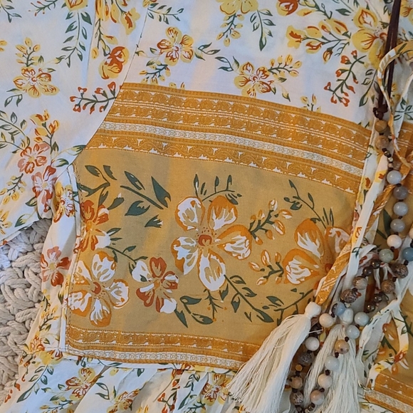 NEW SUMMER BO HO MULTI XS  MAXI DRESS LOMG SLEEVES - Picture 12 of 16